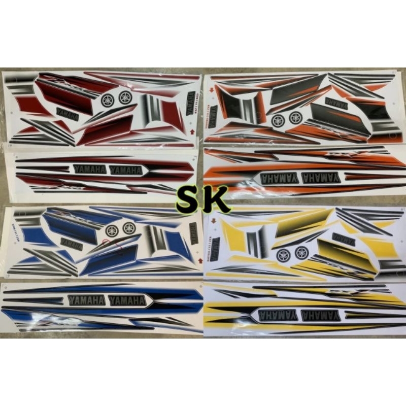 YAMAHA RXZ CATALYZER (13) STRIPE BODY STICKER STIKER (READY STOCK ...