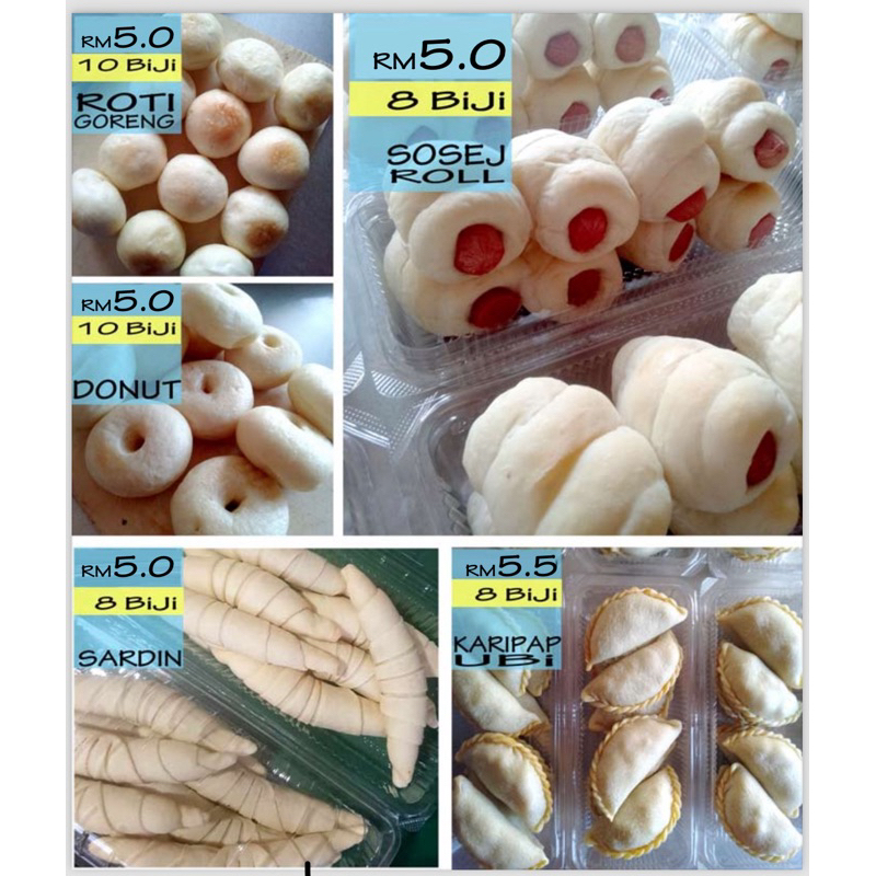 Roti Frozen *menggunakan tepung roti - NO COD!! | Shopee Malaysia