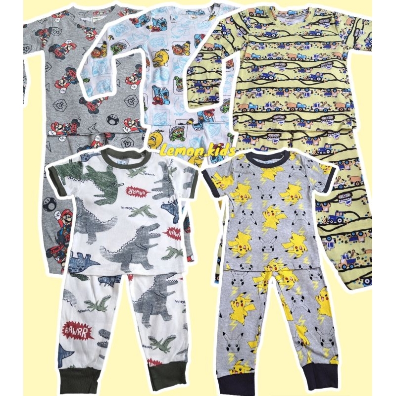 Pyjamas Boy Long & Short Sleeve | Shopee Malaysia