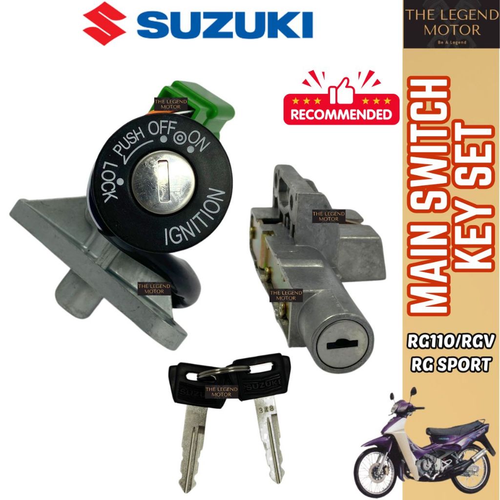 RG110 RG SPORT RGV Key Set Kunci Suis Main Switch Complete Keyset 100% ...