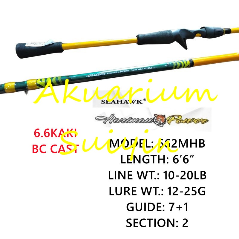 SEAHAWK HARIMAU POWER SPINNING BC CAST FISHING ROD Shopee Malaysia
