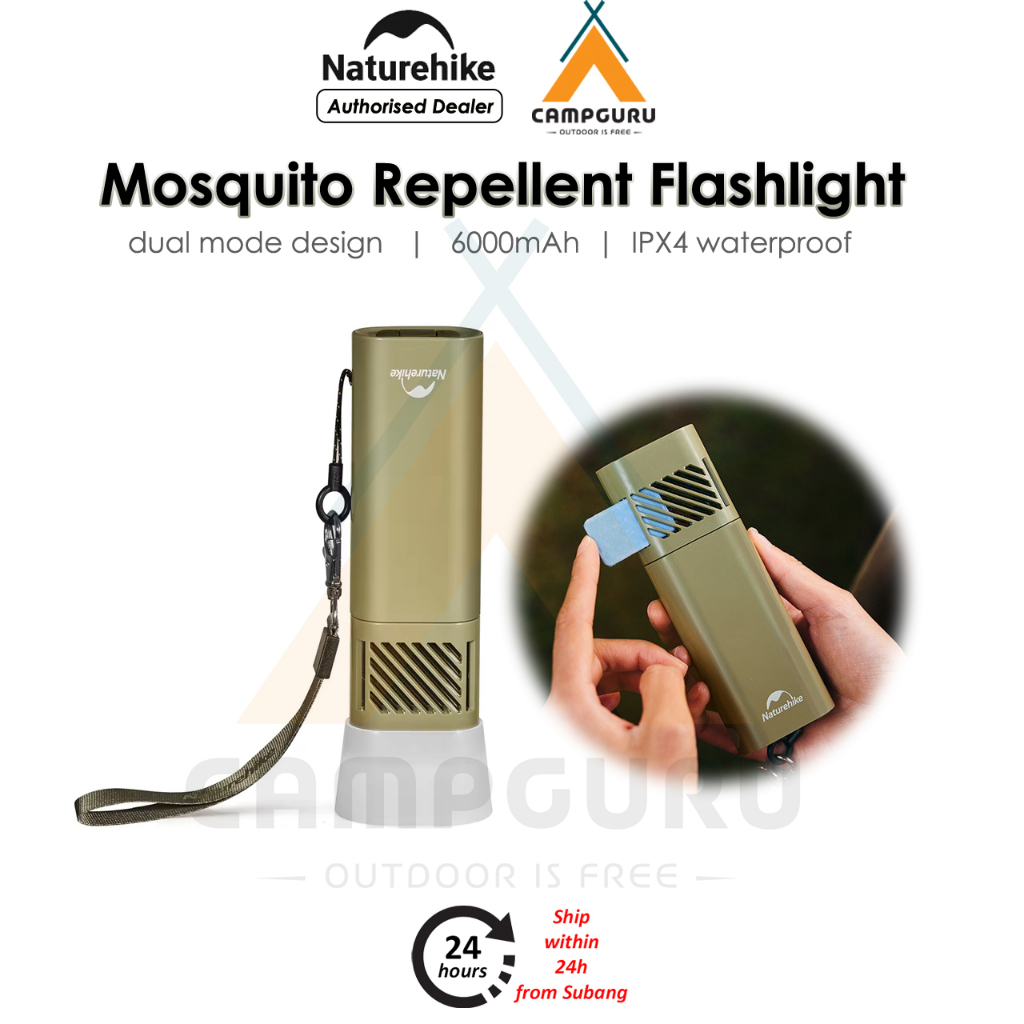 Naturehike Mosquito Repellent Flashlight Rechargaeble Outdoor Camping ...