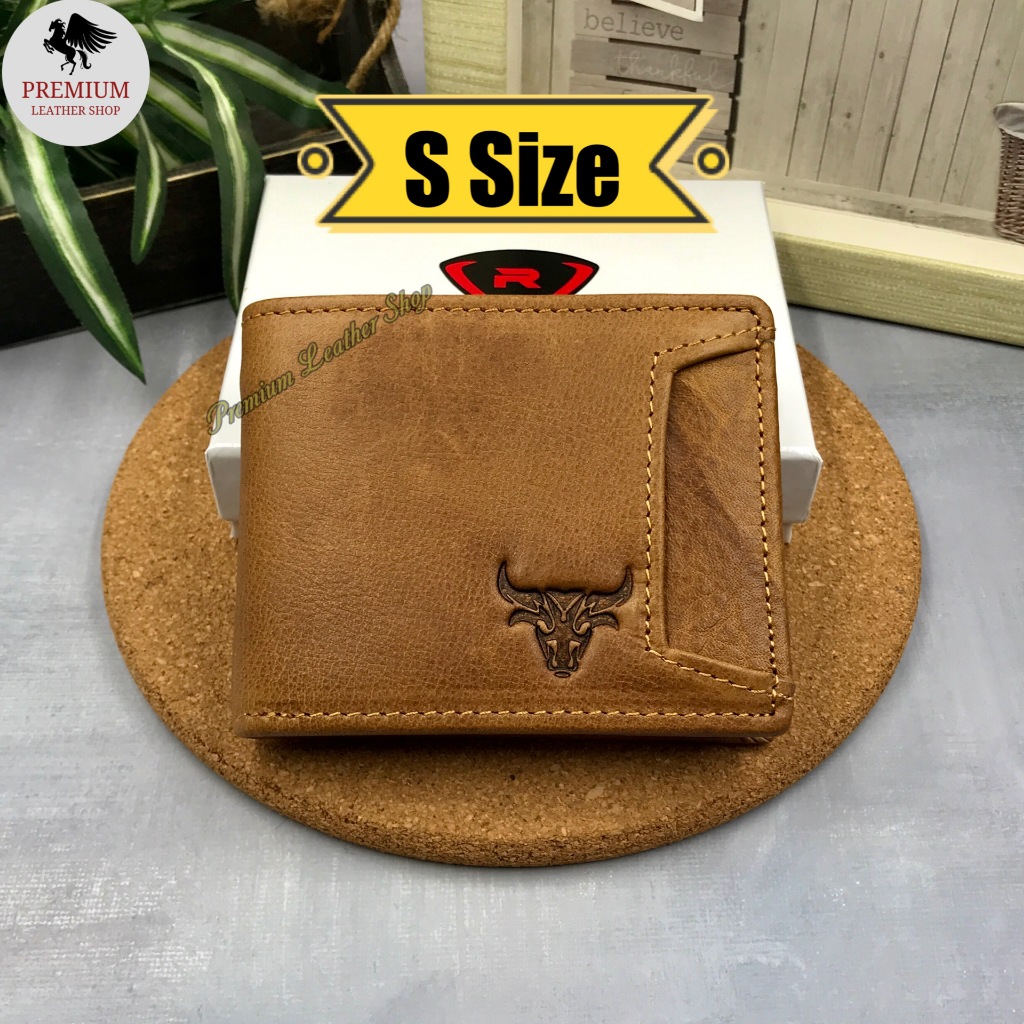 Rush Rider S Size Full Cow Leather Short Wallet Men Man Dompet Kulit ...
