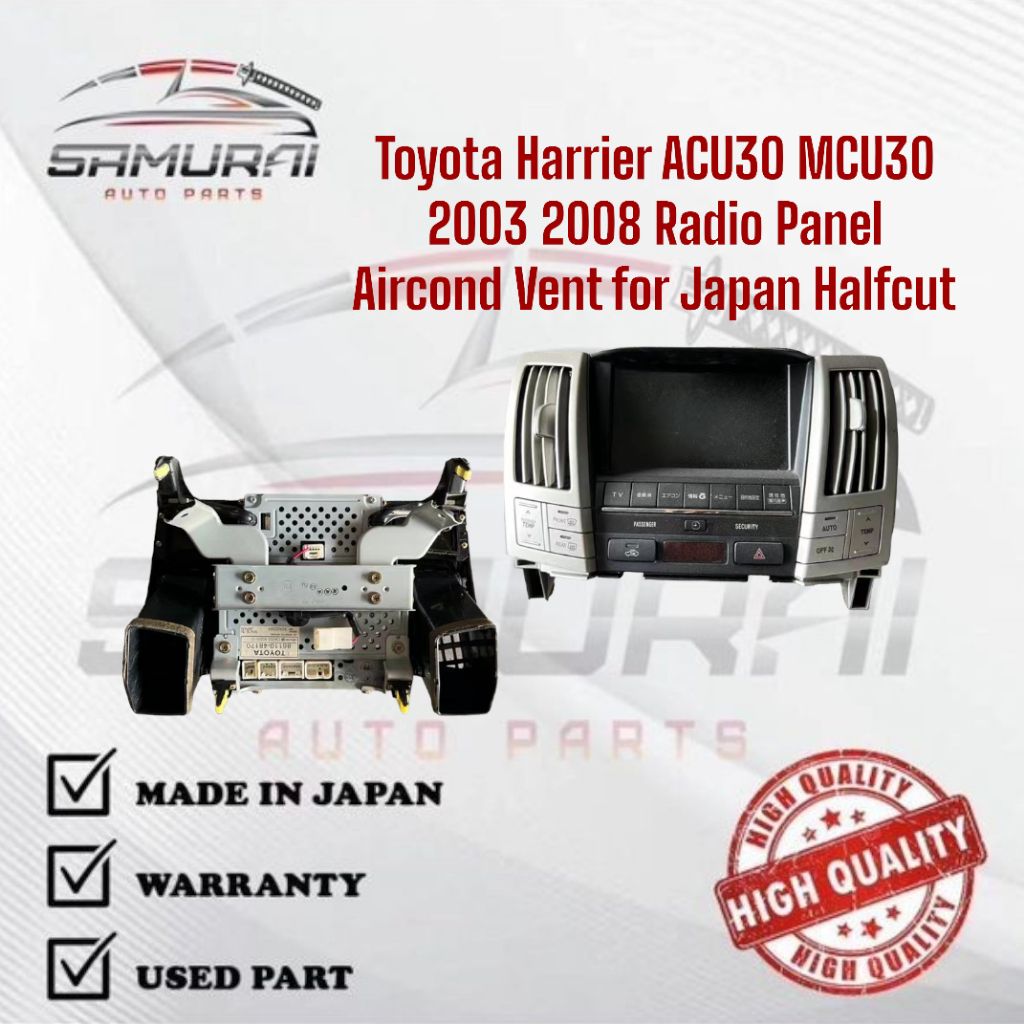 Toyota Harrier ACU30 MCU30 2003 2008 Radio Panel Aircond Vent for Japan ...
