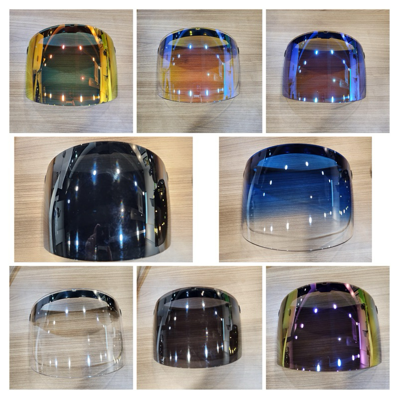 BOGO 3 BUTTONS HELMET VISOR TINTED SMOKED BLACKEN MHR MS88 SGV HELMET 3 ...