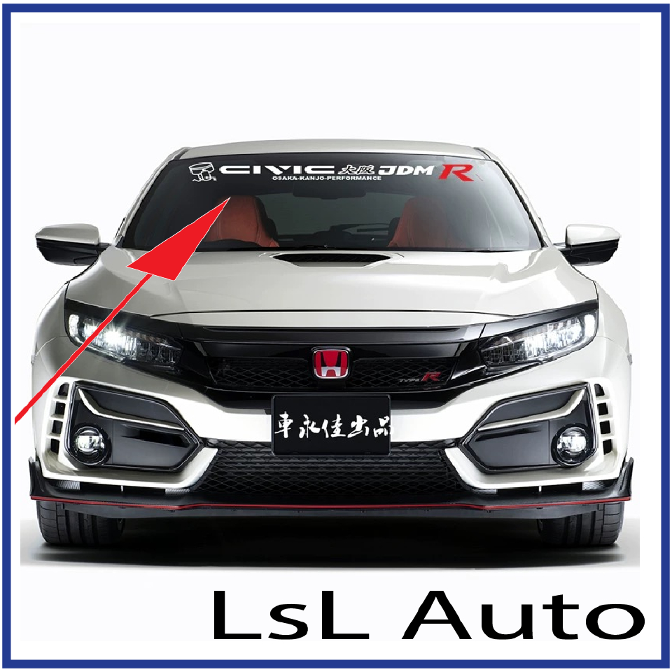 Front Windscreen Windshield Window Sticker JDM NISMO TOYOTIRES AXIA ...