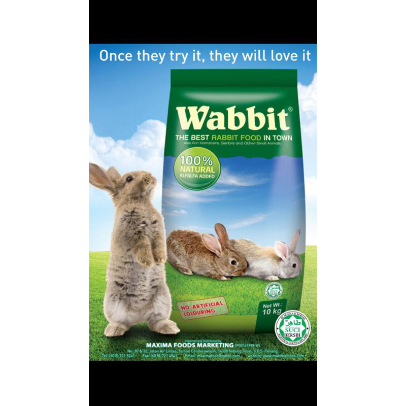 Wabbit 10KG Alfalfa Rabbit Food Makanan Arnab ( No colour ) | Shopee ...