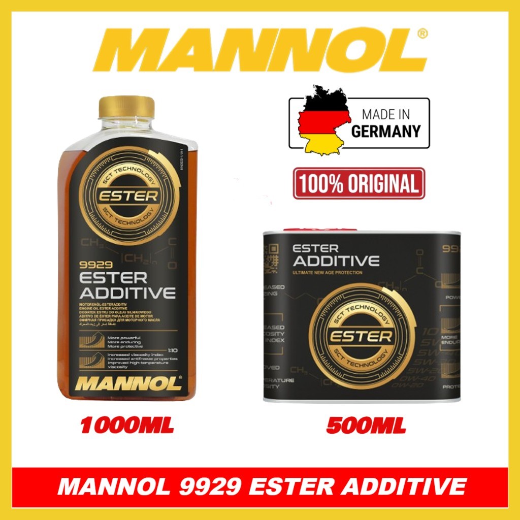 MANNOL 9929 ESTER ADDITIVE / ENGINE MORE POWERFUL 500ml & 1000ml (MADE ...