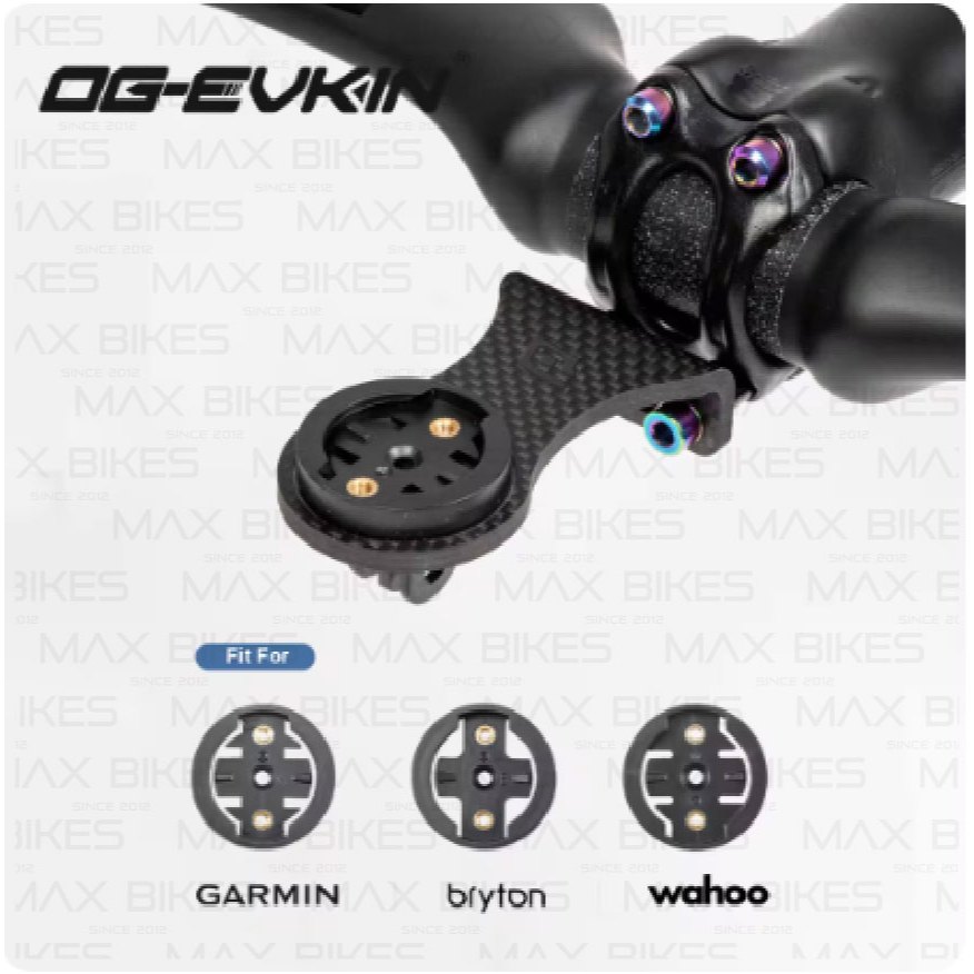 OG-EVKIN Bike Stem Extension Carbon Bike Computer Bicycle Mount Code ...