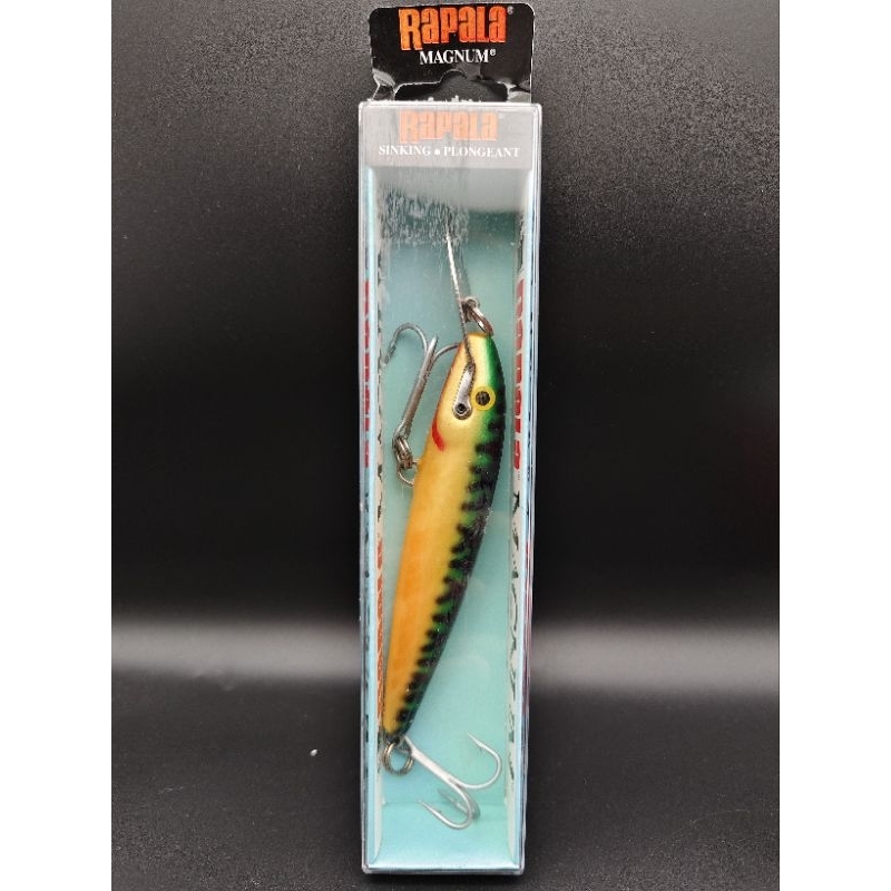 Leurre Rapala Sinking Magnum CD-14 Vintage - Fabriqué En Finlande - 6 Pouces - 2 Crochets - Argenté