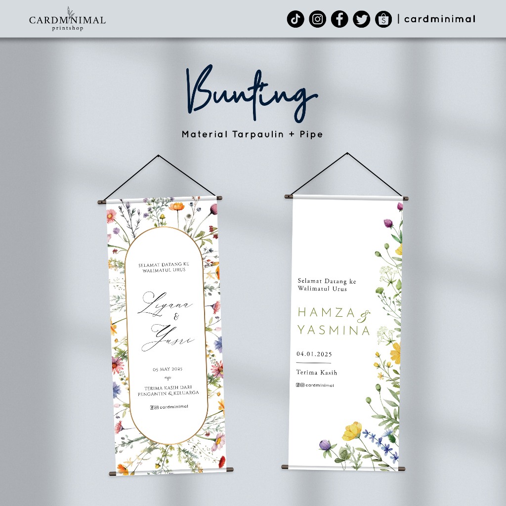 Bunting Majlis Kahwin/Aqiqah/Birthday/Event/ETC | Shopee Malaysia