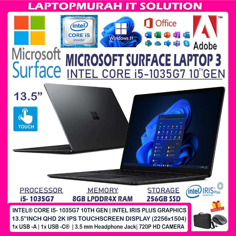 MICROSOFT SURFACE LAPTOP 3 13.5 MICROSOFT SURFACE LAPTOP 3 13.5