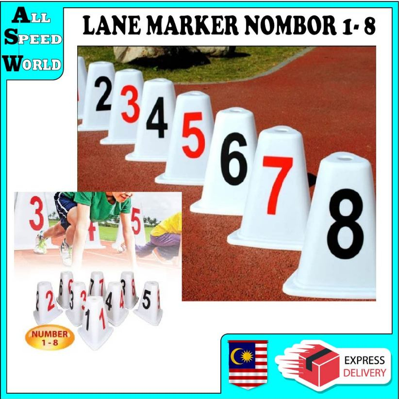 LANE MARKER / CONE / KON UNTUK LORONG LARIAN / TRACK DAN PADANG