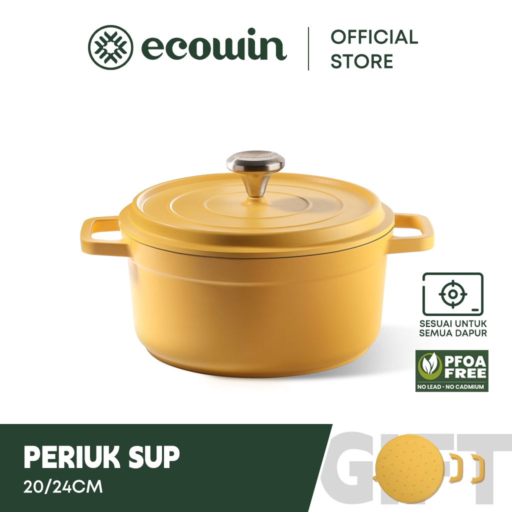Ecowin Cookware Enjoy Series NonStick Pan Kuali Soup Pot PfoaFree