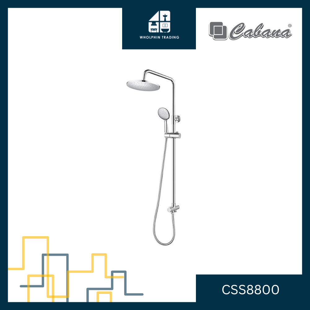 CABANA SUS 304 Stainless Steel In-let Shower Post Set Rain Shower ...