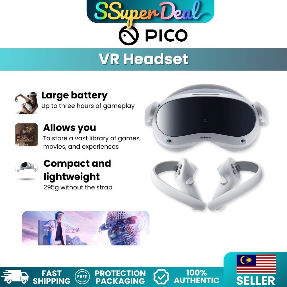 PICO 4 Allinone Virtual Reality Standalone VR Headset Shopee Malaysia