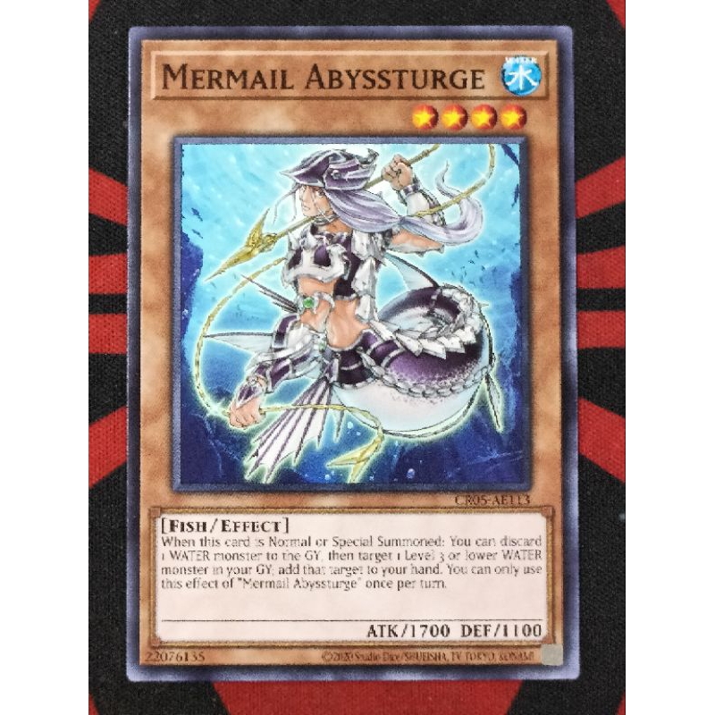 YUGIOH KONAMI CR05-AE113 Mermail Abyssturge (Common) | Shopee Malaysia