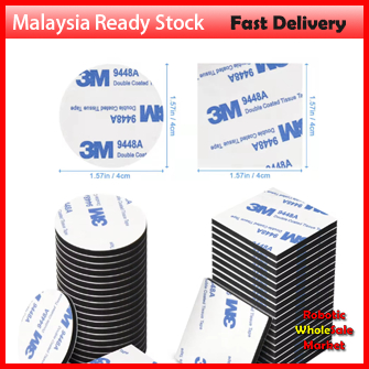3M Double-sided Adhesive White Foam Eva Strong Tape Sticky Strong Foam Tape Strong Pad Thickness 1.5mm