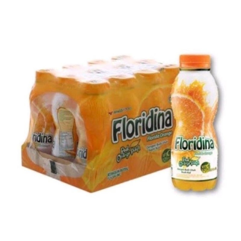 MINUMAN FLORIDA ORANGE REAL ORANGE PULP HARGA CARTOON (12BOTOL@350ML ...