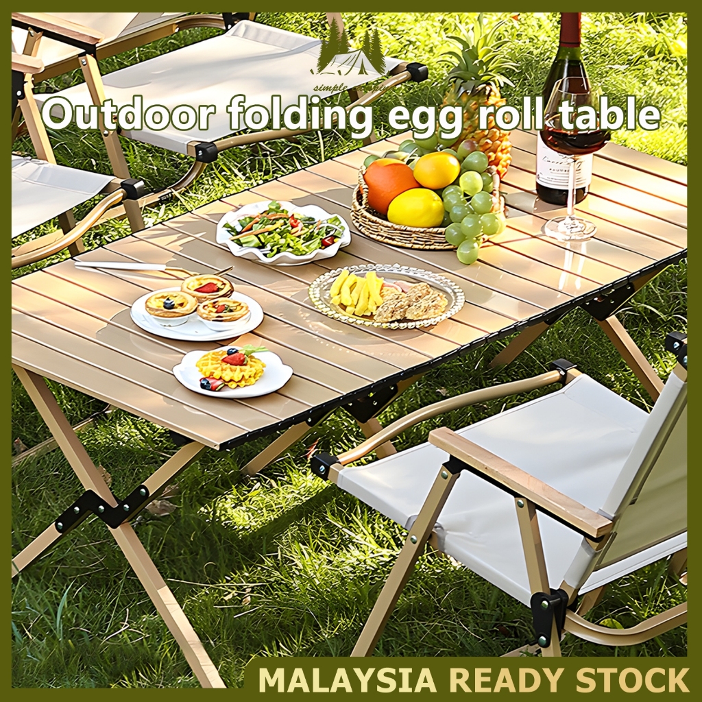 Egg roll table Foldable Camping table Outdoor Camping Foldable Table ...