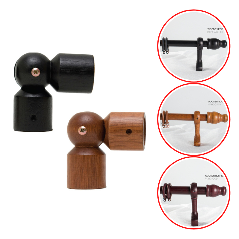 Corner Connector, Penyambung Sudut, Aksesori Batang Langsir, Accessory ...