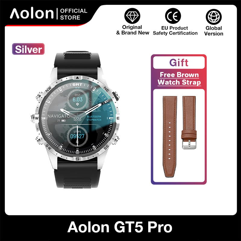 Aolon GT5 Pro Smart Watch Compass HD Bluetooth Call Heart Rate