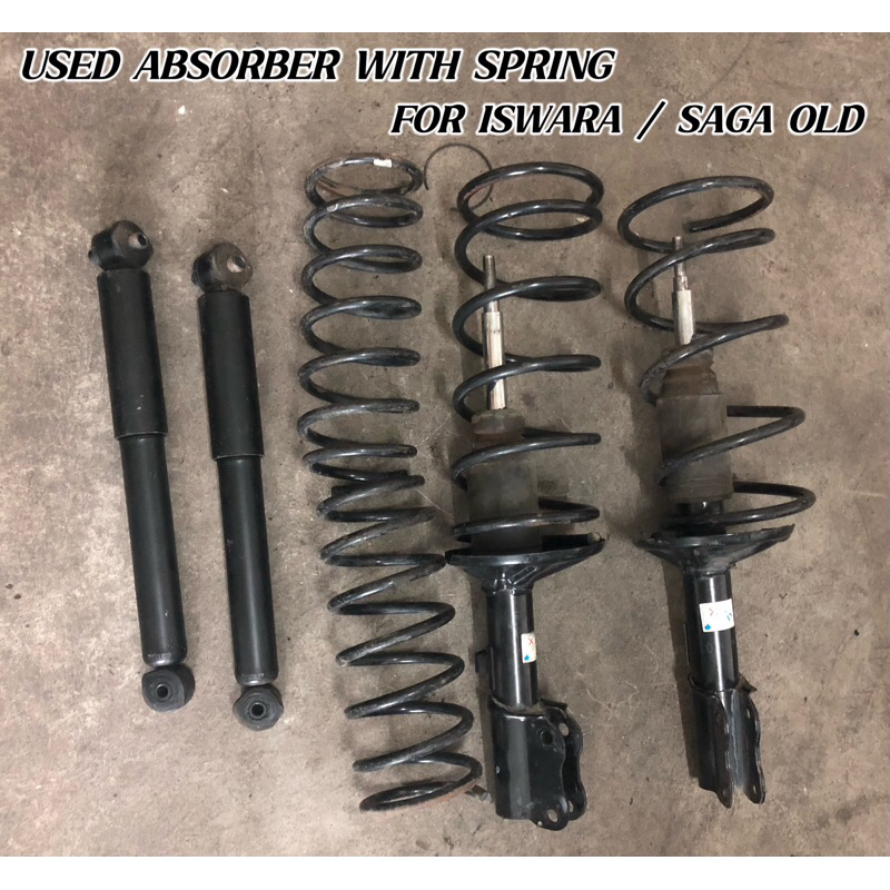 USED ABSORBER APM + SPRING FOR PROTON ISWARA / SAGA OLD | Shopee Malaysia