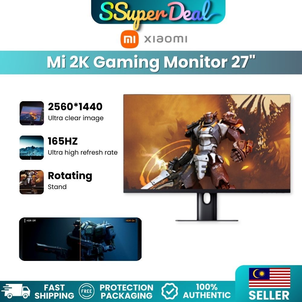 [Global] Xiaomi Mi 2K Gaming Monitor 27 inch | 2560 x 1440 2K IPS ...