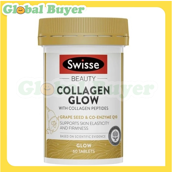 Swisse Beauty Collagen Glow with Collagen Peptides 60 Tablets | Shopee ...