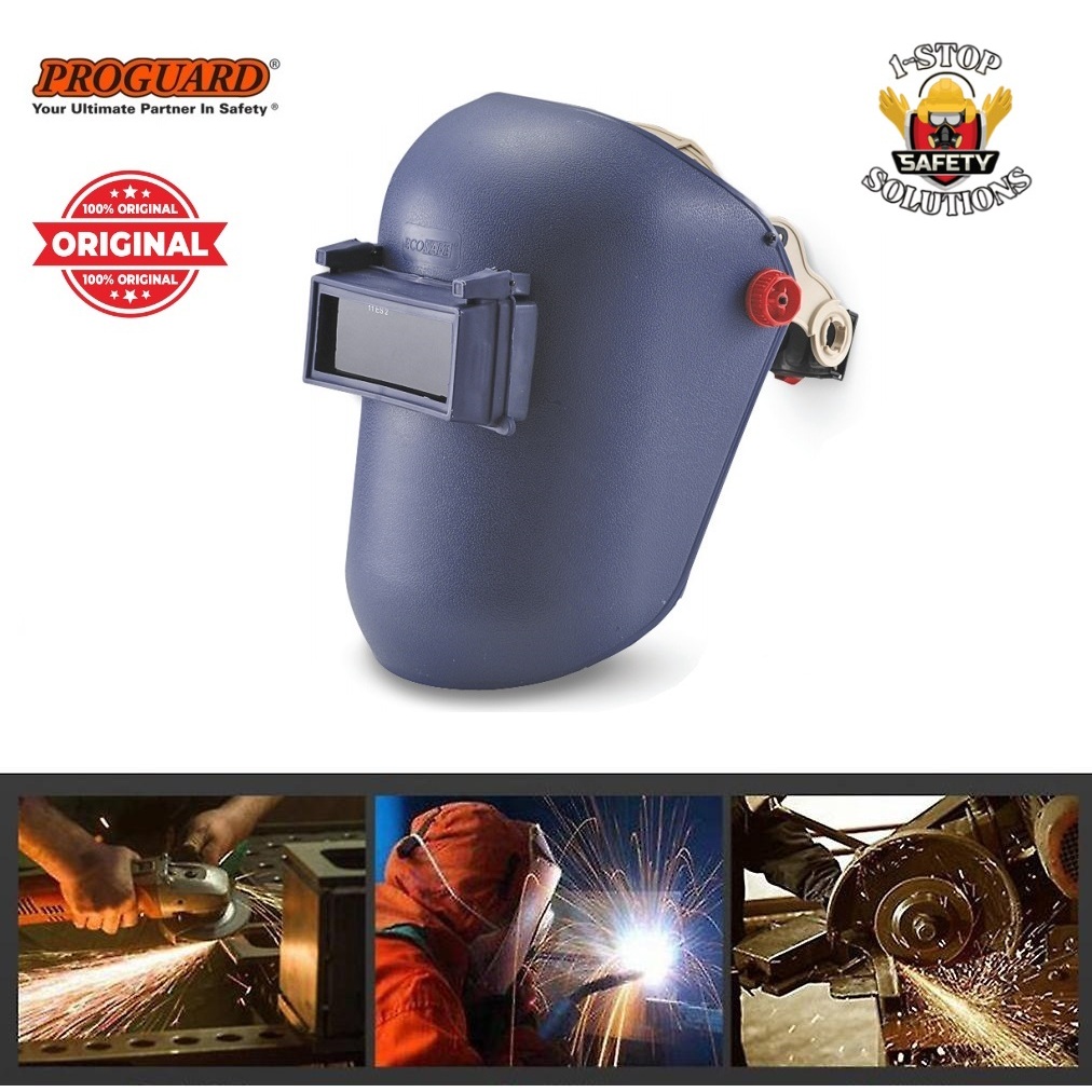Proguard Welding Head Face Shield Equipped with Flip-Up Dark Glasses ...
