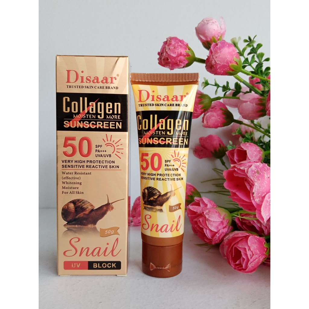 Disaar Collagen Snail Essence Sunscreen Hydrating Anti-uv Whitening ...