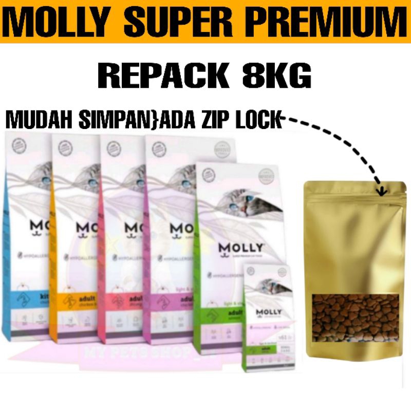 MOLLY CAT FOOD REPACK 8KG | Shopee Malaysia