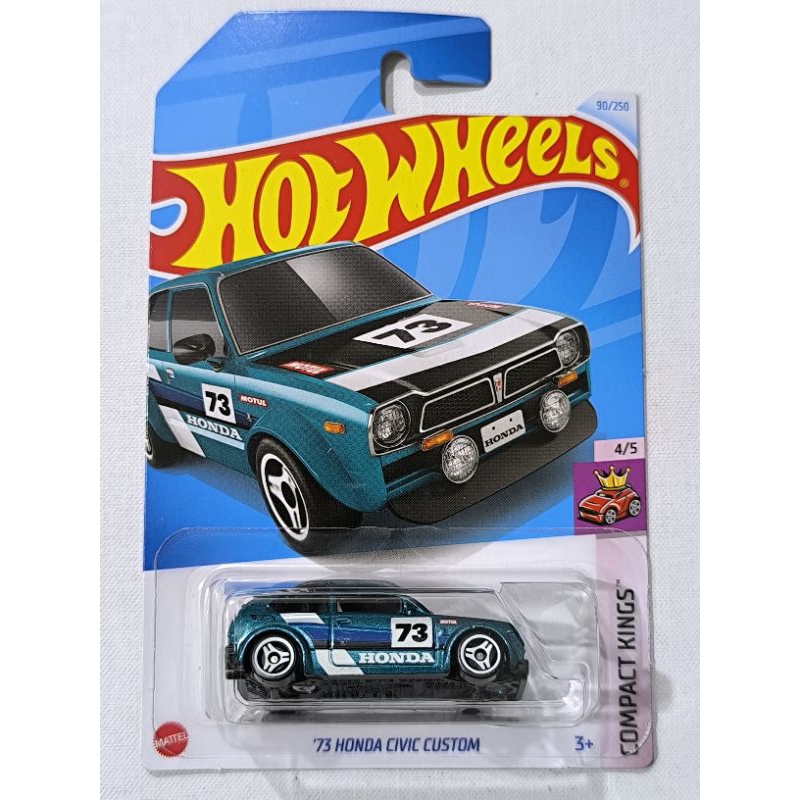Hot Wheels 2025 - Honda Civic Custom 1973 Rouge - Série 'Then And Now' Case M, échelle 1:64, Neuve En Boîte