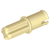 (Retired) Technic - Tan Connector Axle 1L with Pin without Friction ...