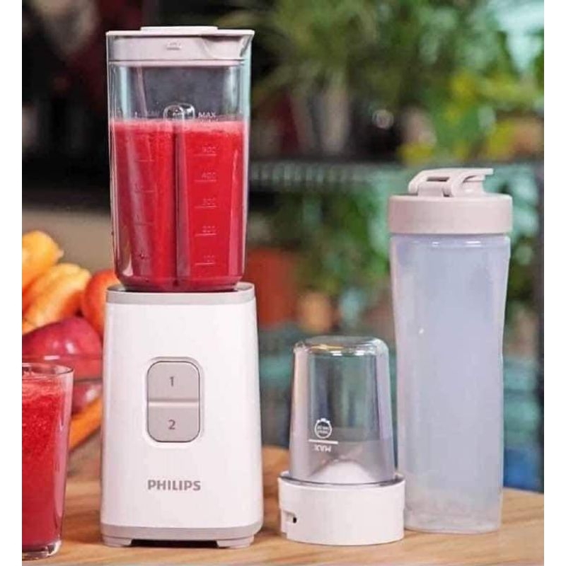 PHILIP MINI BLENDER ON-THE- GO TUMBLER & MULTI CHOPPER HR2603/01 ...