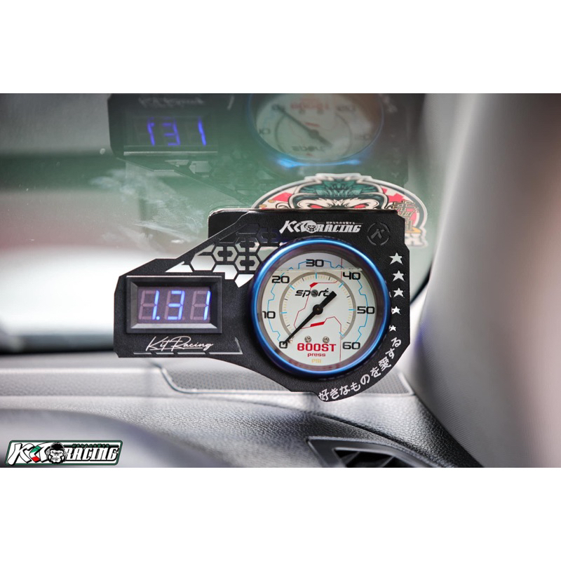 Kit Racing Black Edition Auto Meter Stand & Volt Meter | Shopee Malaysia