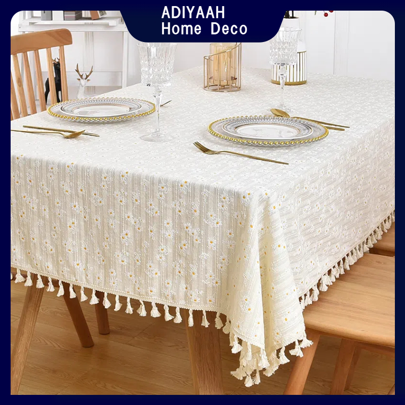 [ Local Stock] Little Cottage Style Table Cloth, Korea Design Alas Meja