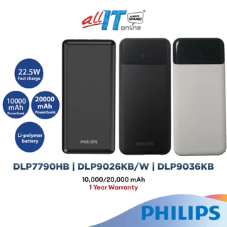 PHILIPS Universal Fast Charging Powerbank (22.5W) DLP7790HB/97/DLP9026K/DLP9036K