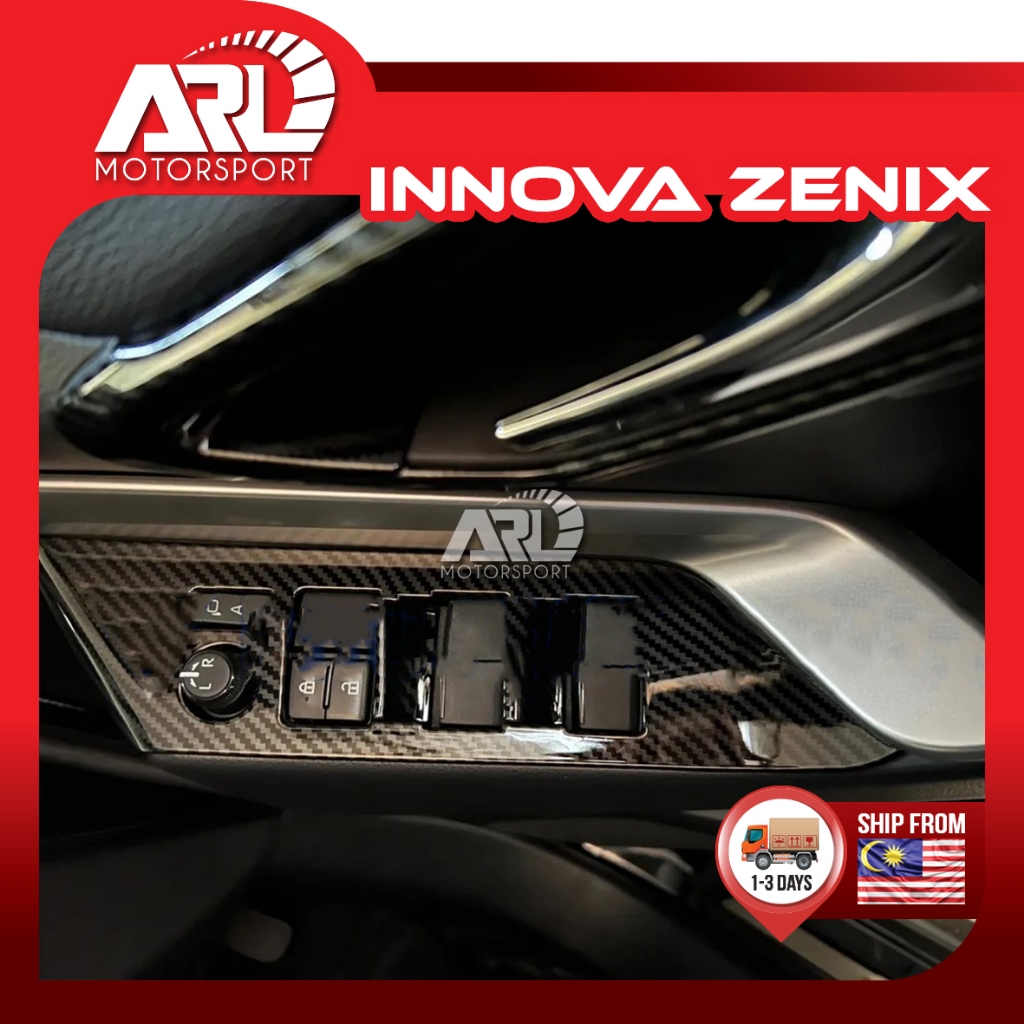 Toyota Innova Zenix AG10 2023 - 2025 Window Switch Panel Carbon Cover ...