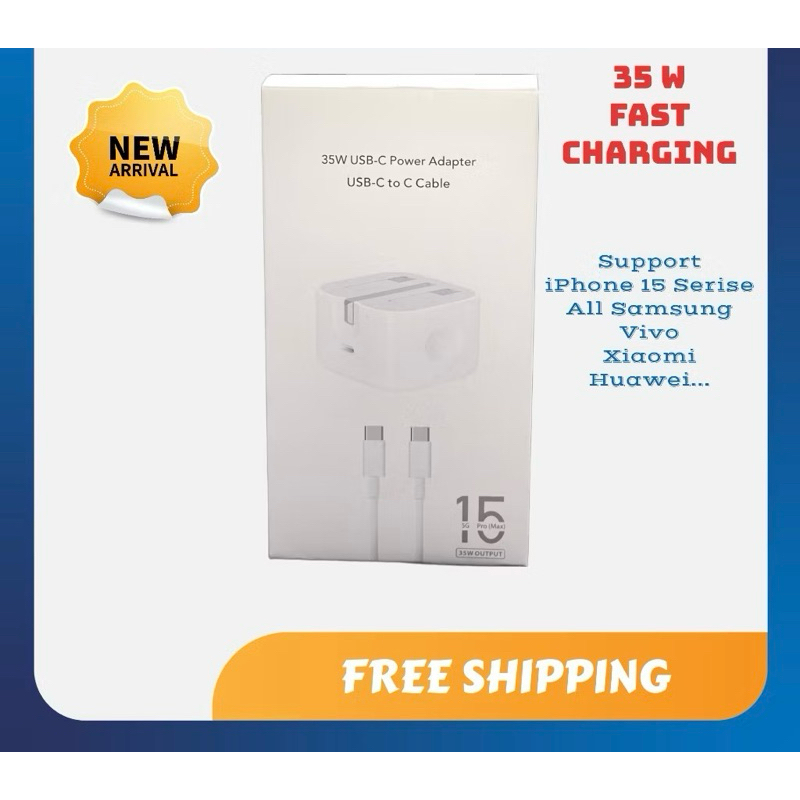 (Ready stock) PD Adapter 20W USB-C to Light Cable or USB-C to Type-C ...