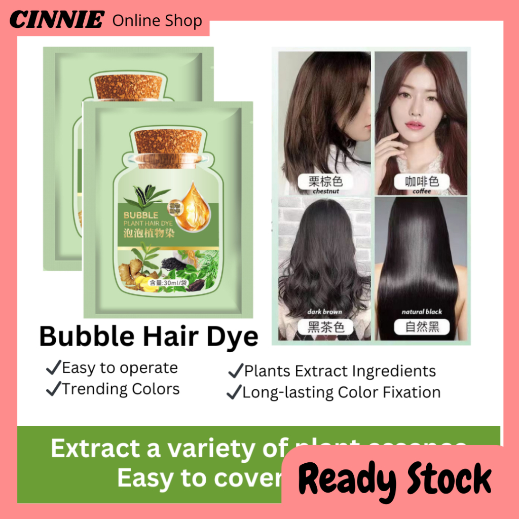 Syampu Pewarna Rambut Hitam Semula Jadi | Syampu Warna Rambut Segera ...