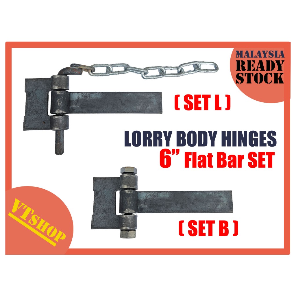 VTSHOP6889 LORRY BODY HINGES SET 6