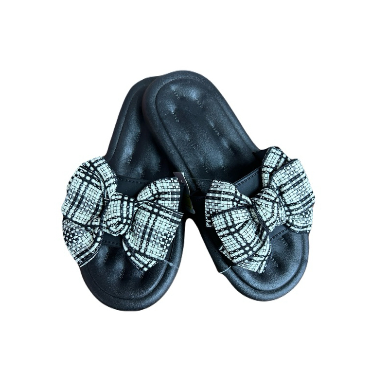 Girls Ribbon Children Sandals (Black/Pink) | Shopee Malaysia