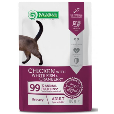 100g) Nature's Protection Cat Wet Food Pouch Kitten Adult