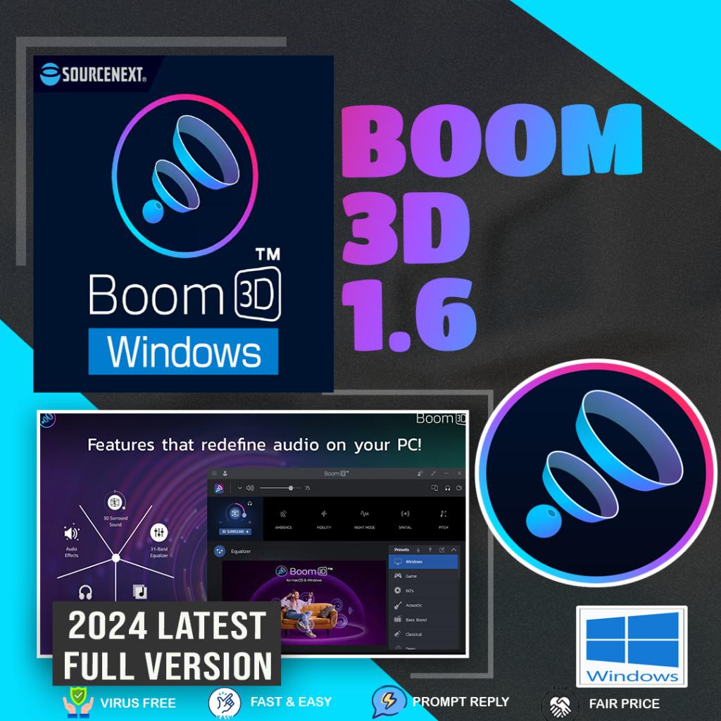 Boom 3D v1.6 2024 Latest Full Version | Lifetime | Best Volume Booster ...
