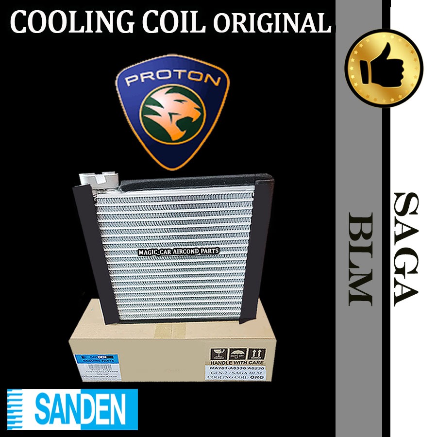 PROTON SAGA BLM ORIGINAL SANDEN COOLING COIL/ EVAPORATOR (CAR AIR ...