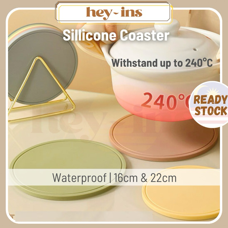Silicone Rubber Coasters Heat Insulation Pad Waterproof Coasters ...