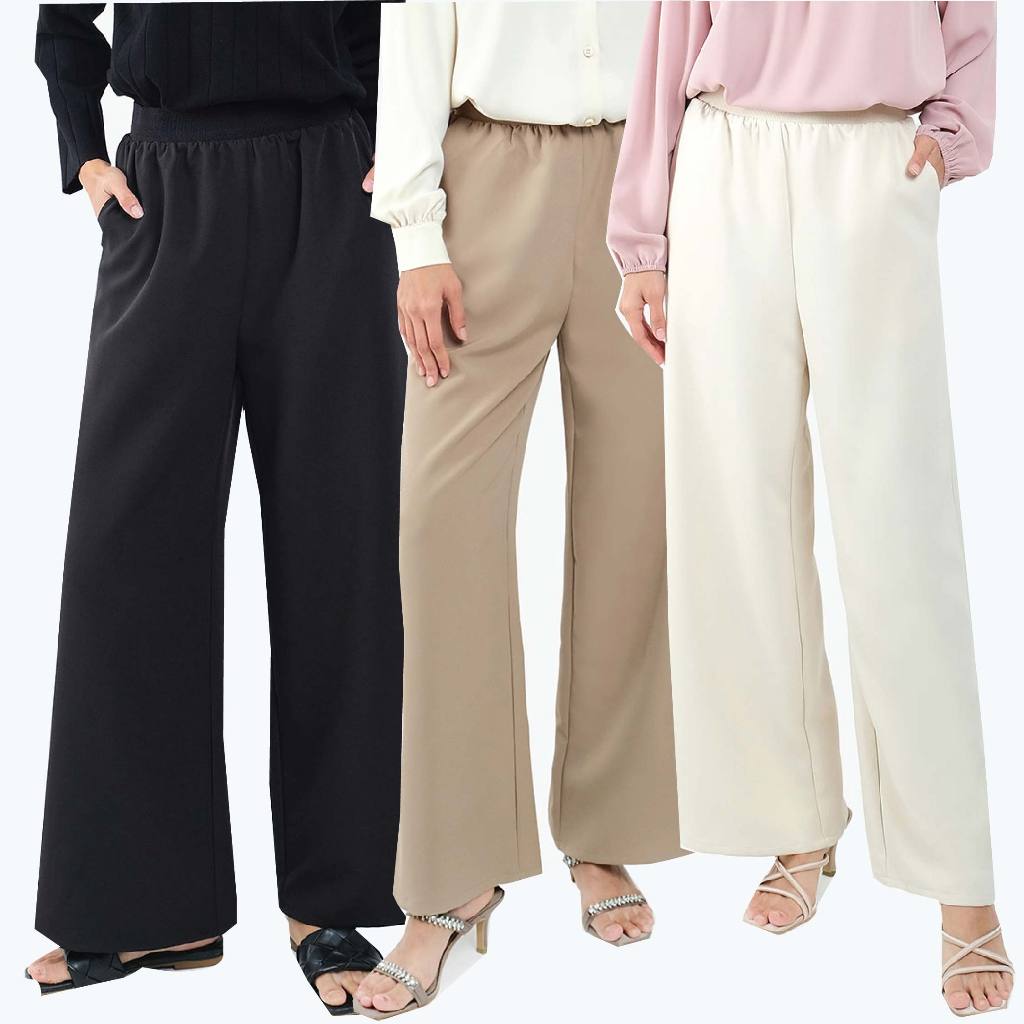 Poplook Fernley Wide Legged Pants 2.0 Shopee Malaysia