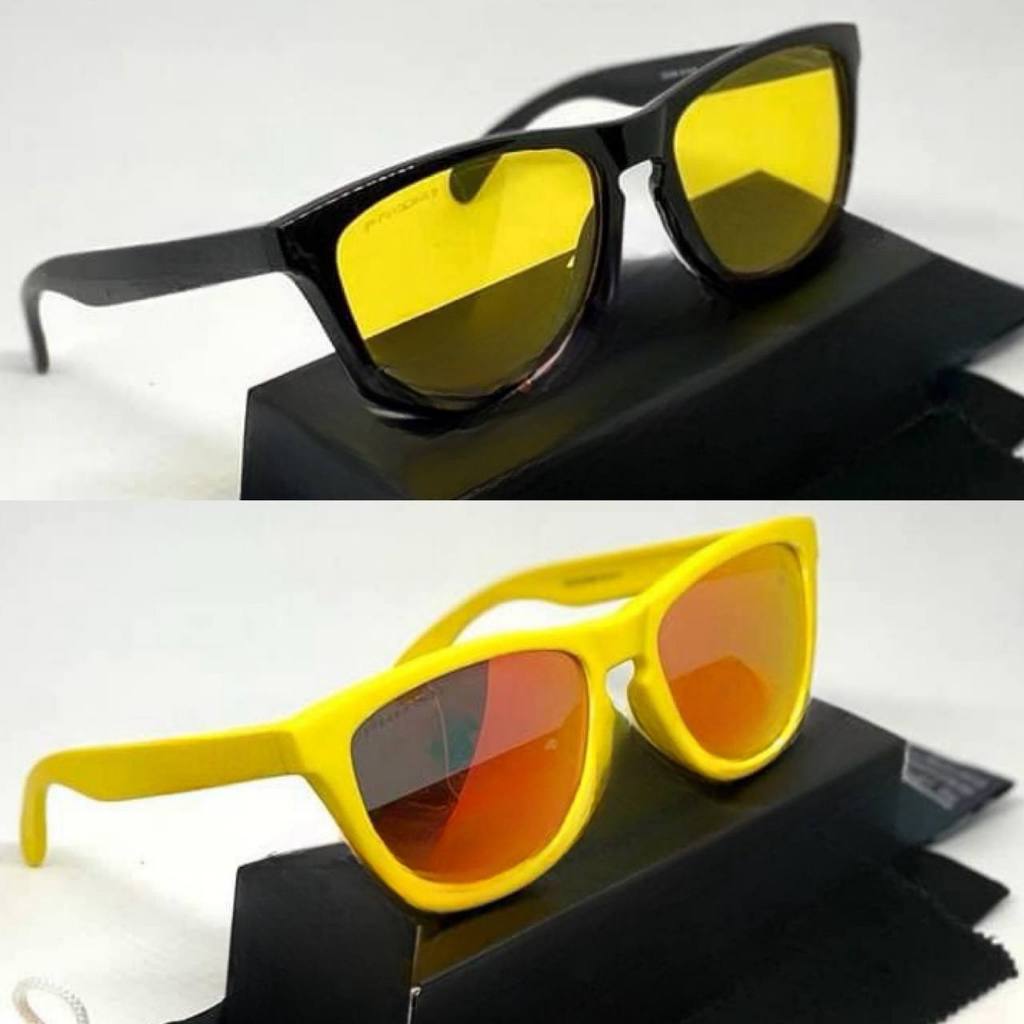 Lens FrogS Ok Spek Polarised Cermin Carbon Hot Eyewear Full set box ...