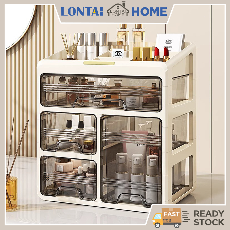 LONTAI Cosmetic Storage Multifunctional Desktop Drawer Storage ...
